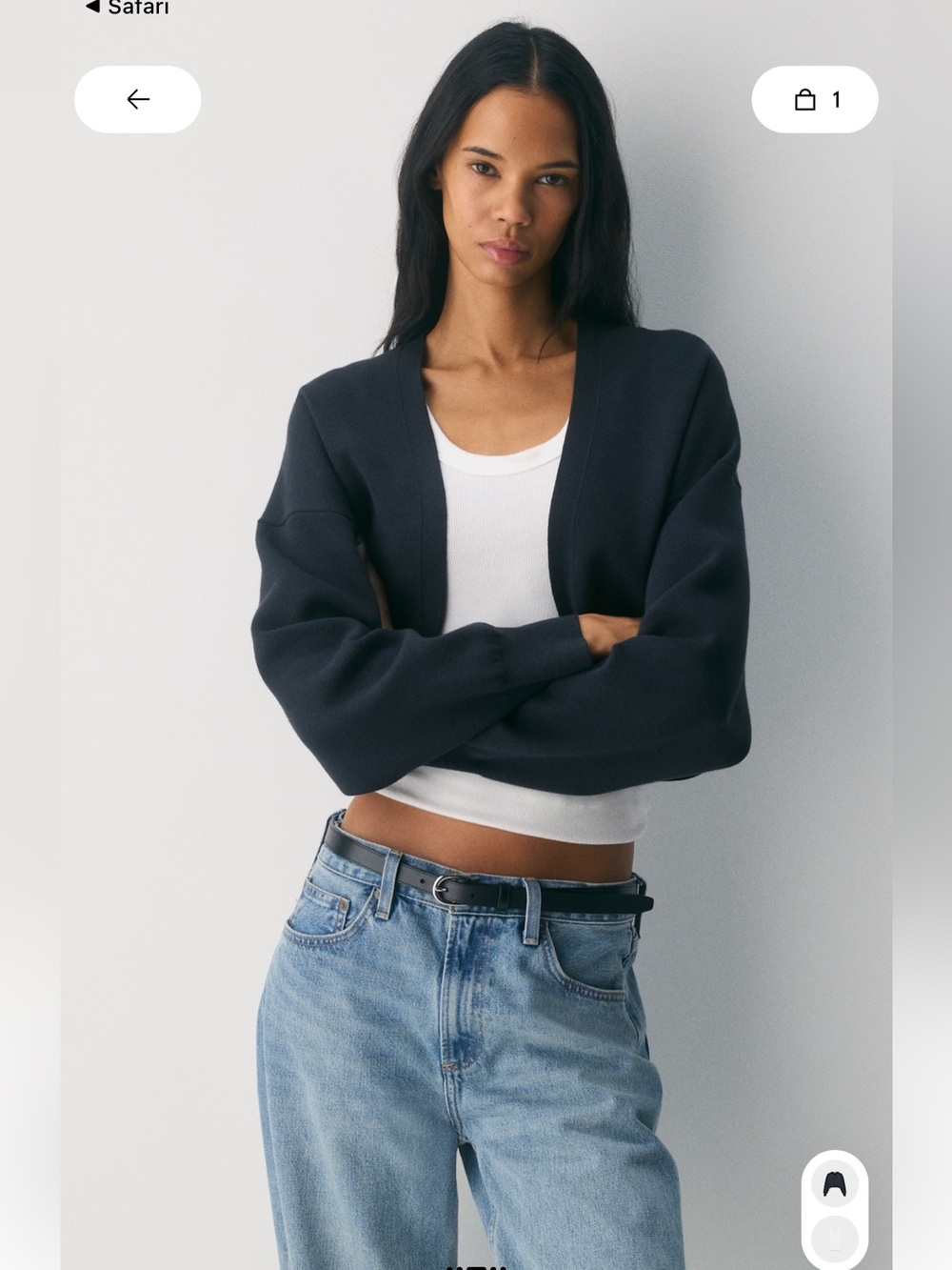ARITZIA BABTON DECISION SHRUG SWEATER